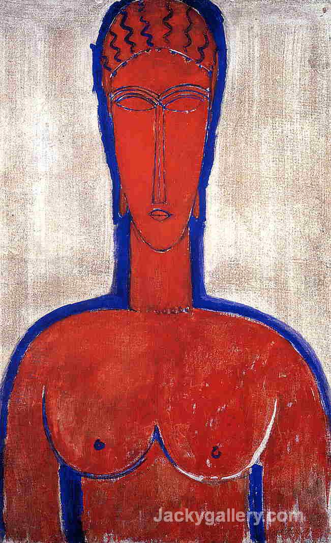 Big Red Buste by Amedeo Modigliani paintings reproduction